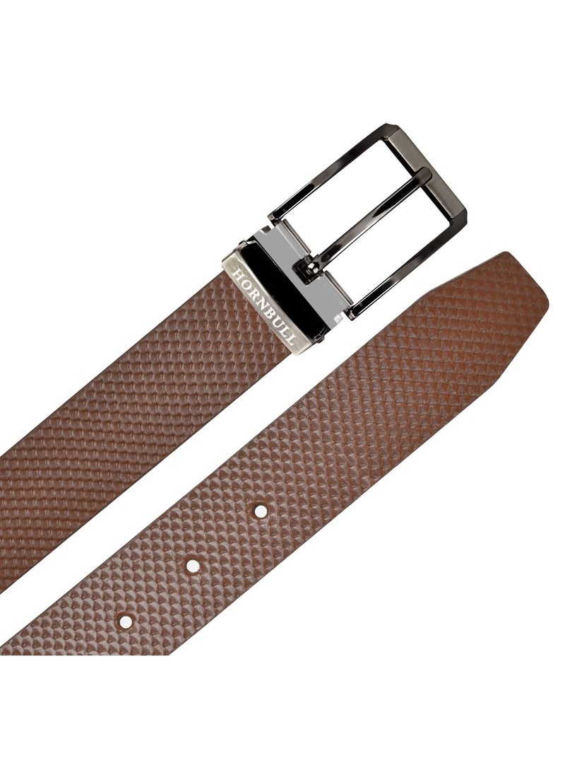 HORNBULL - Robert Men’s Leather Belt | Leather Belt for Men |Top Grain Formal Men’s Leather Belt - Image 1