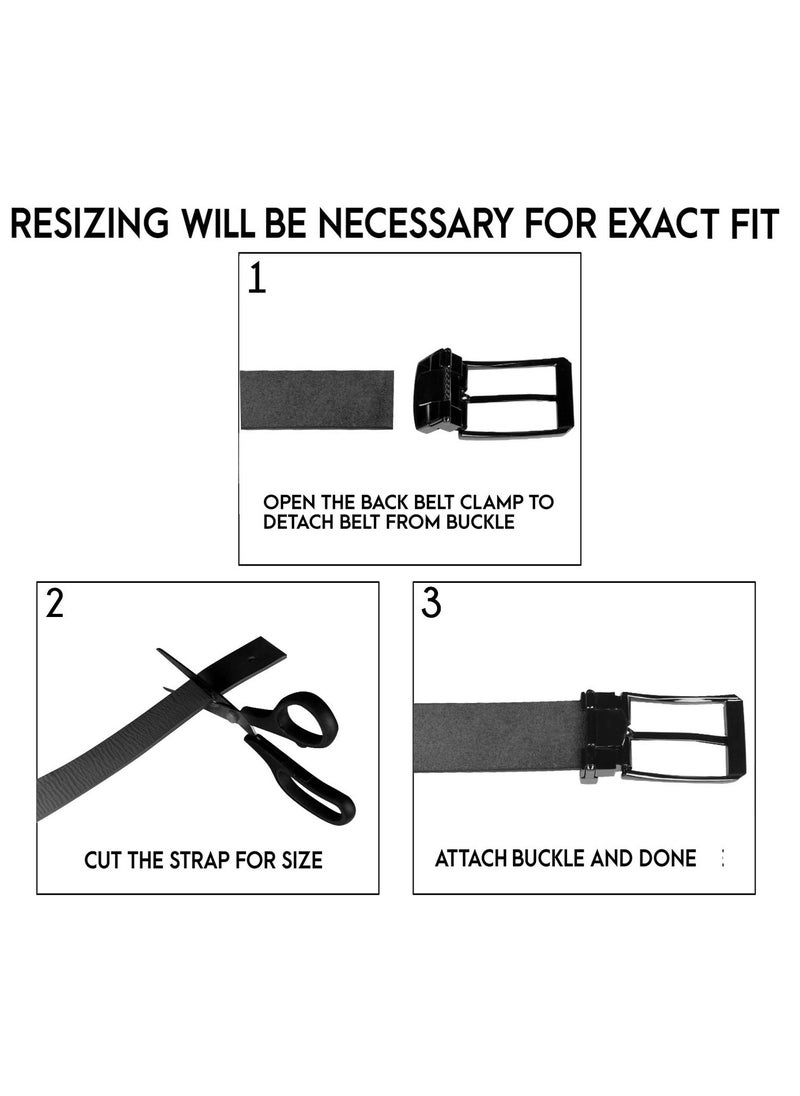 HORNBULL - Robert Men’s Leather Belt | Leather Belt for Men |Top Grain Formal Men’s Leather Belt - Image 1