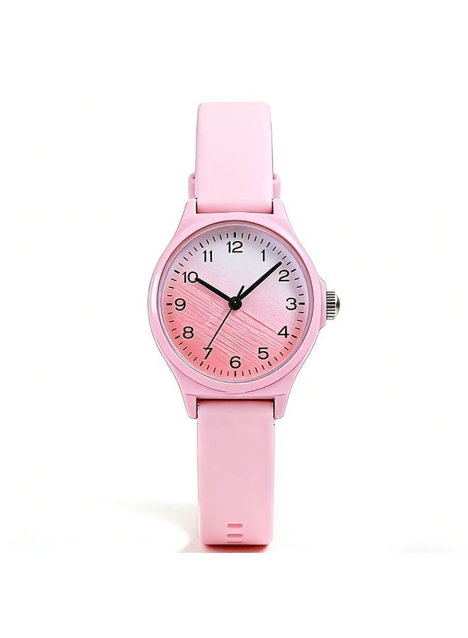 Kids Analog Watch Waterproof Wrist Watch Quartz Minimalist Watches with Soft Band Silicone Strap Learning Time Children Watch Easy to Read for Girls Boys Children Teenagers Birthday Gifts
