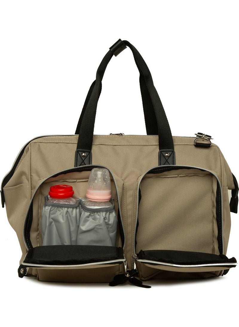 Bagmori Mink Shoulder Double Pocket Mother Baby Bag  - Image 4