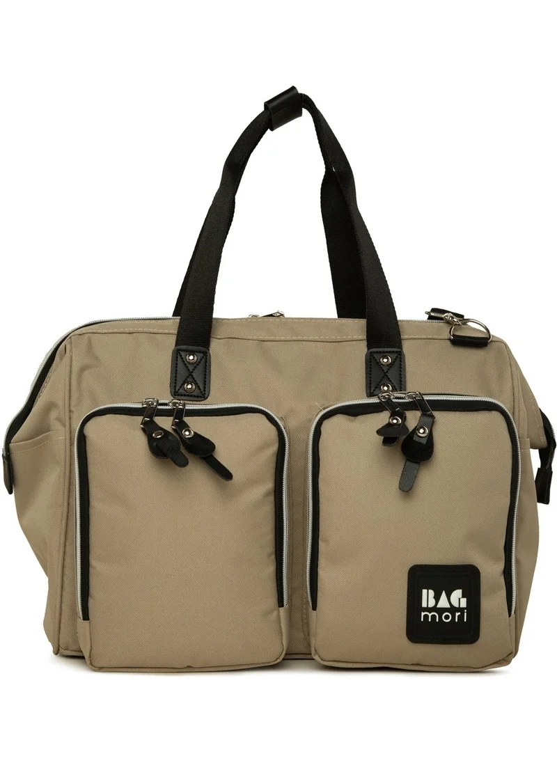 Bagmori Mink Shoulder Double Pocket Mother Baby Bag