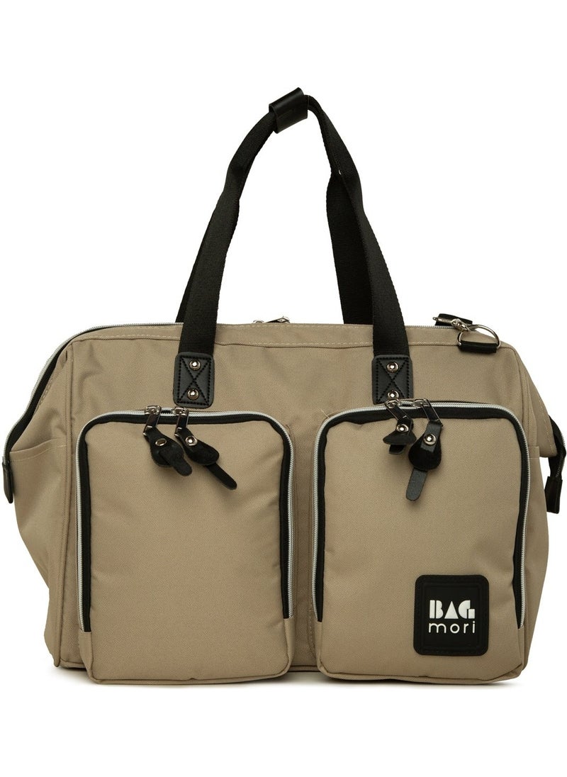 Bagmori Mink Shoulder Double Pocket Mother Baby Bag  - Image 1