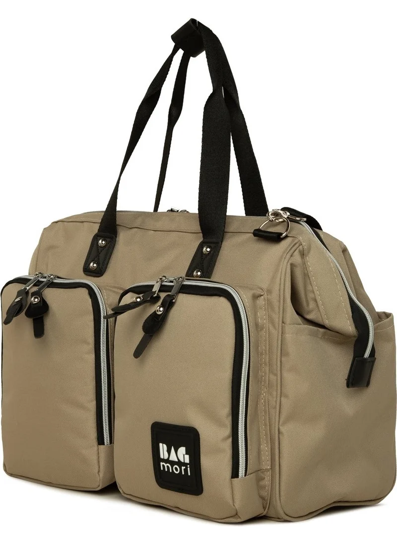 Bagmori Mink Shoulder Double Pocket Mother Baby Bag