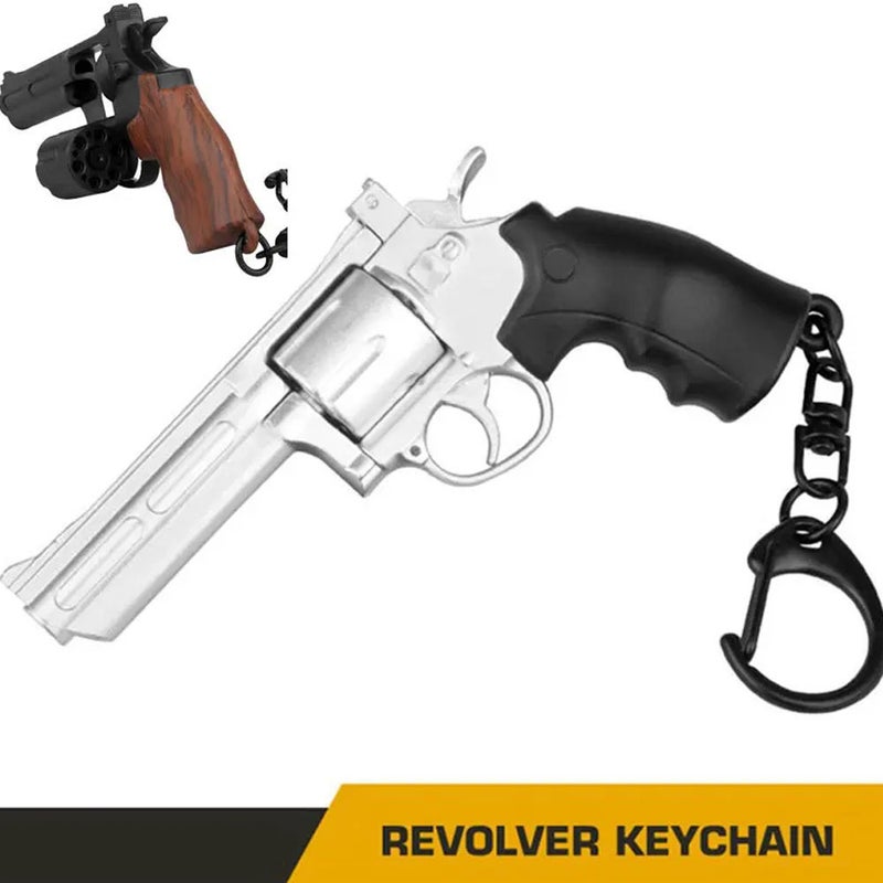 Tactical Pistol Keychain: 1:4 Scale, 3.15*1.96 Inches, 0.35 Ounces - Lifelike Moving Parts, High-Quality Plastic Mini Desert Eagle Replica for Daily Carry, Gifting, Decoration & Pistol Enthusiasts - Image 3