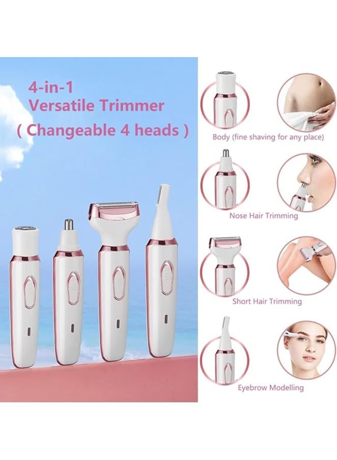 REDAPRO Electric Razors for Women, 4-in-1 Women’s Facial Hair Removal, Face Shaver Ebrow Trimmer Pubic Shaver Bikini Trimmer Portable Ladies Womens Razors for Shaving - Image 2