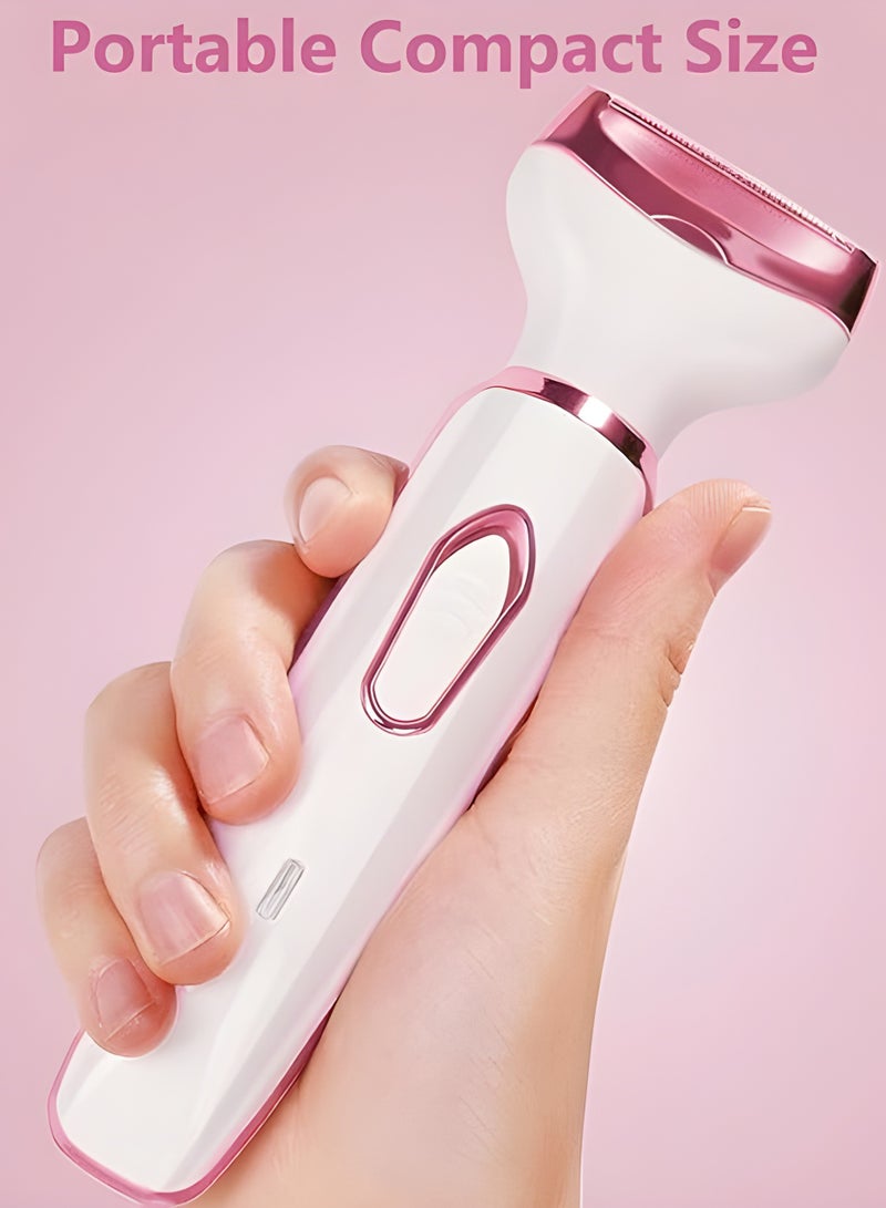 REDAPRO Electric Razors for Women, 4-in-1 Women’s Facial Hair Removal, Face Shaver Ebrow Trimmer Pubic Shaver Bikini Trimmer Portable Ladies Womens Razors for Shaving - Image 4