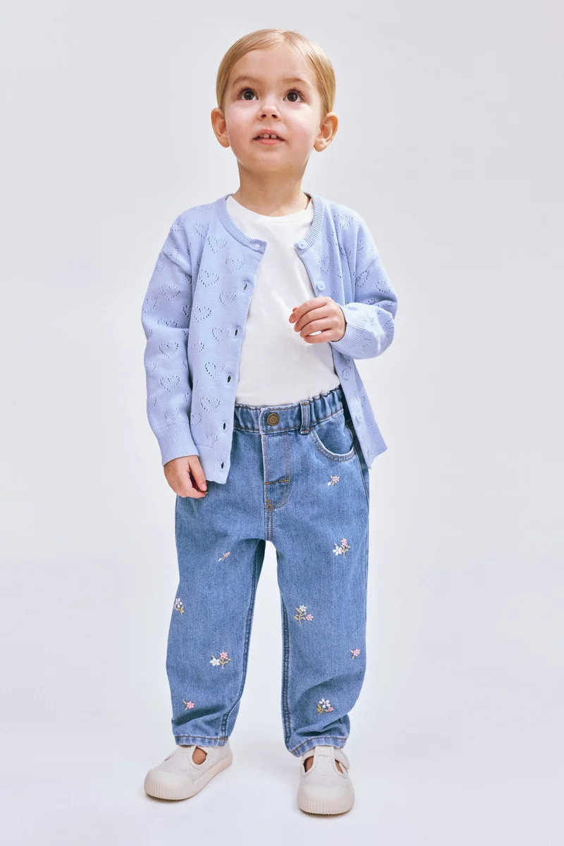 H&M Embroidery-detail jeans