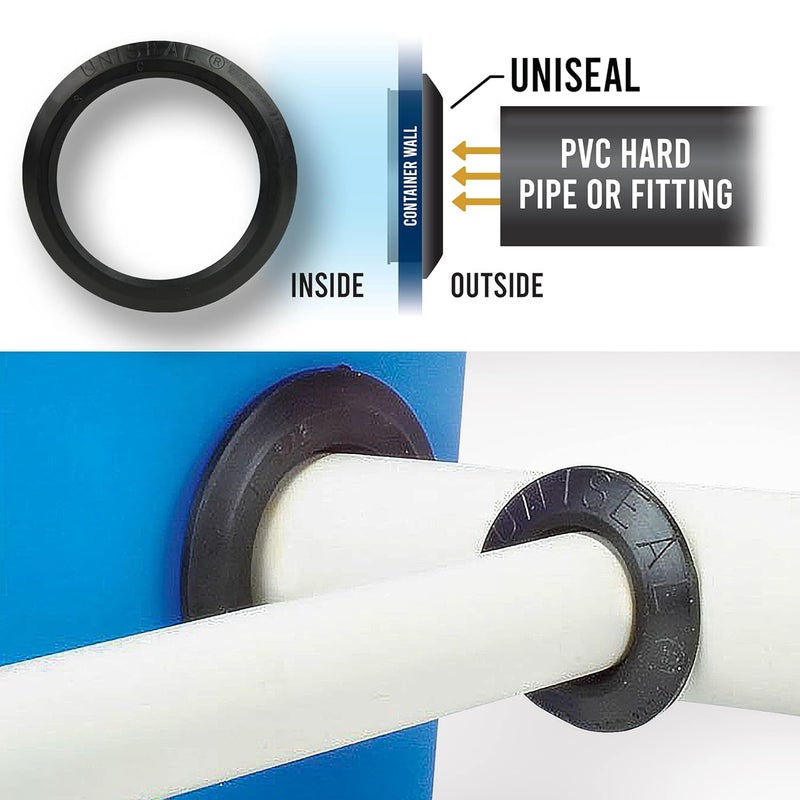 Green Goods 3'' UNISEAL Flexible Tank Adapter (bulkhead) - Image 3