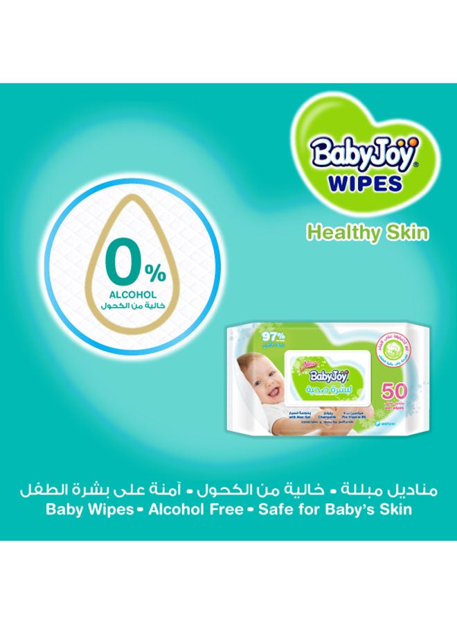 BabyJoy Healthy Skin Baby Wet Wipes 97% Pure Water Chamomile With Aloe Gel And Pro Vitamin B5 Mega Pack 200 Count - Image 3