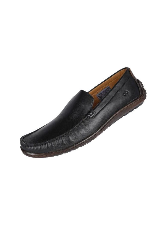 DEMOCRATA 032-85 Democrata Mens Formal Loafer Slip on Shoes 274103-001 Black 