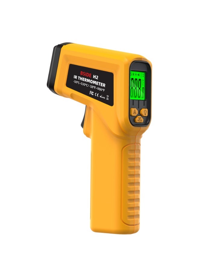 BSIDE Infrared Thermometer High Accuracy Industrial Temperature Measurement, Non-Contact IR Thermometer with Adjustable Emissivity 0.1-0.99, 12:1 Distance Ratio, Fast Stable Reading - Image 1