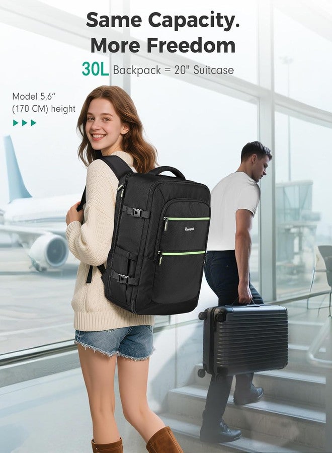 Vancropak Travel Personal Item Backpack for Spirit Airlines with Shoe Compartment Removable, 18x14x8 TSA Approved Underseat Carry on Backpack, Large Luggage Suitcase Bag Fit 17.3" Laptop with USB Port - Image 5