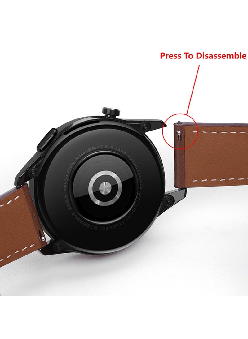 In Air - Bracelet Watchband For Huawei Watch GT3 Leather Straps Honor Magic 3 22mm - Image 1