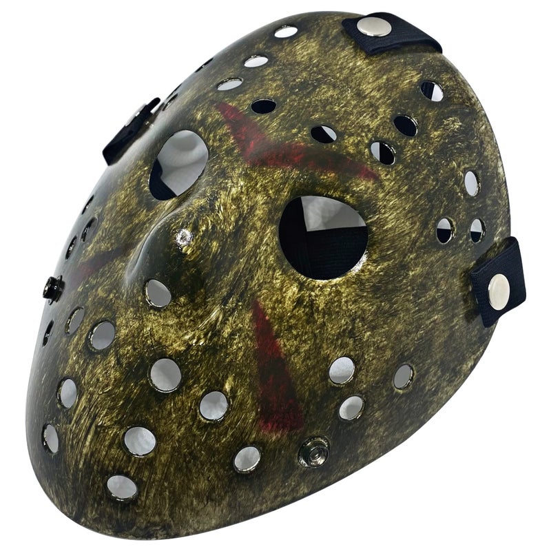 MFCMF Horror Hockey Mask Halloween Cosplay Mask Masquerade Christmas Costume Mask with Adjustable Straps - Image 2