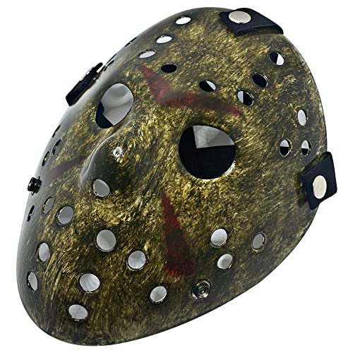 MFCMF Horror Hockey Mask Halloween Cosplay Mask Masquerade Christmas Costume Mask with Adjustable Straps - Image 1
