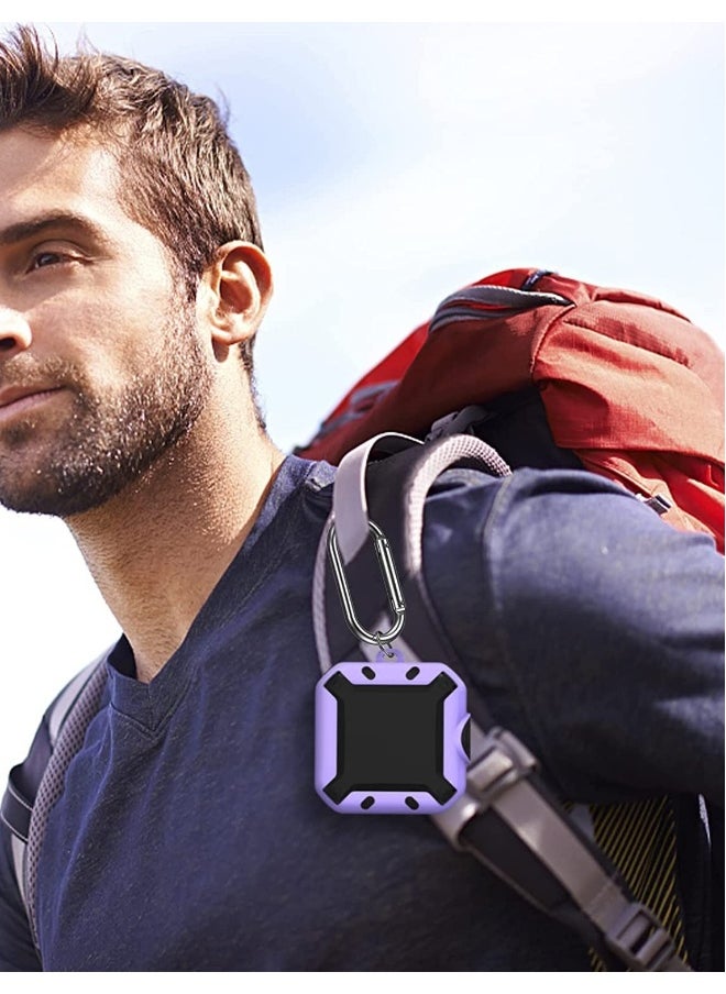 Generic - Case for Beats Fit Pro 2021, Secure Lock Cases with Anti-Lost Carabiner Compatible with Beats Fit Pro (Violet) - Image 1