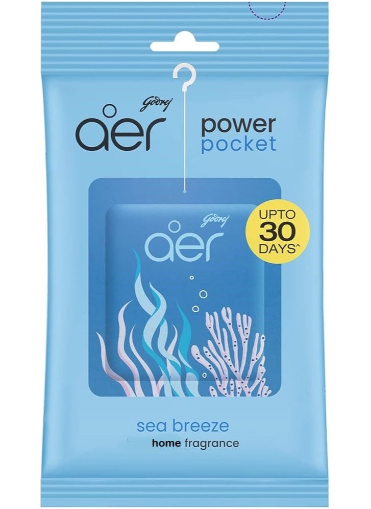 Godrej Aer Power Pocket Bathroom Fragrance Sea Breeze 10g 