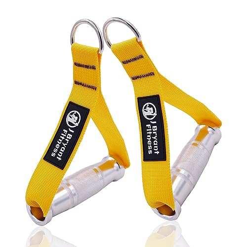 J Bryant Fitness Metal Gym Handles for Cable Machine Attachment Heavy Duty Aluminum Alloy Handle Grips Durable Workout Handles for Resistance Bands Pulley LAT Pulldown System - Image 1