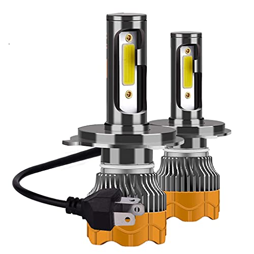 STHIRA® H4 LED Headlight for Car, 50W 10000 Lumens Per Pair Super Bright LED Headlights Conversion Kit 6000K White, 360-degree Illumination, 300% Brightness, Pack of 2 - Image 1