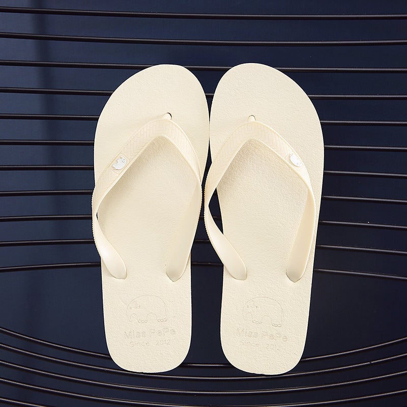 Summer Sandals for Men Fashion Non-Slip Beach Shoes Beige 