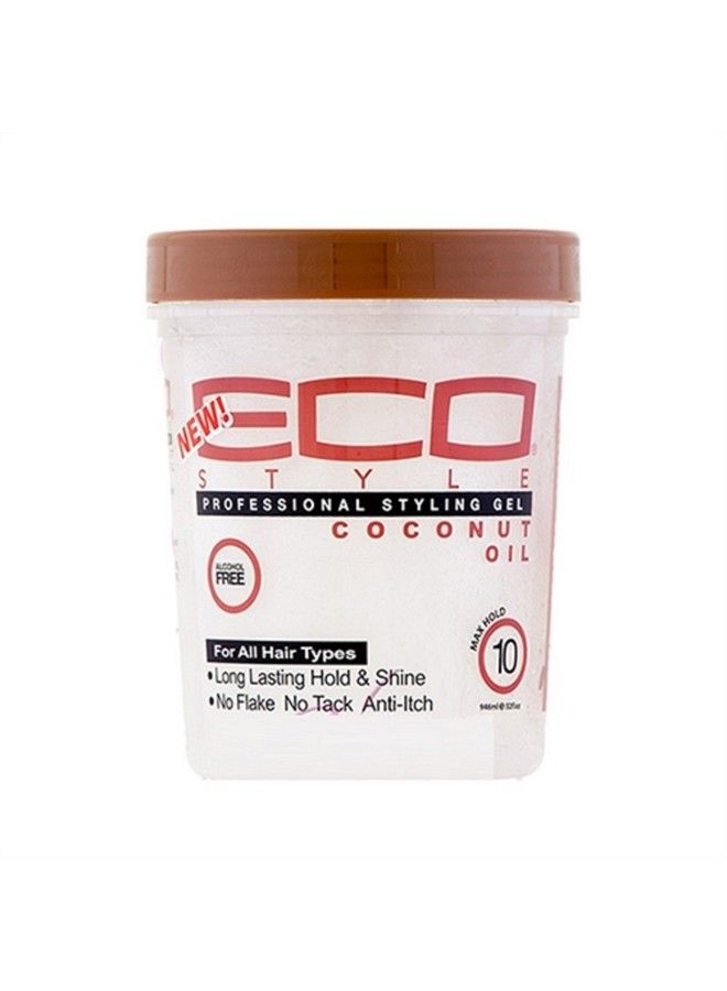 Eco Style Gel Coconut Oil 32 Ounce - Image 1
