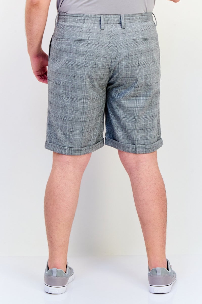 Celio Men Plaid Basic Shorts, Multicolor - Image 3