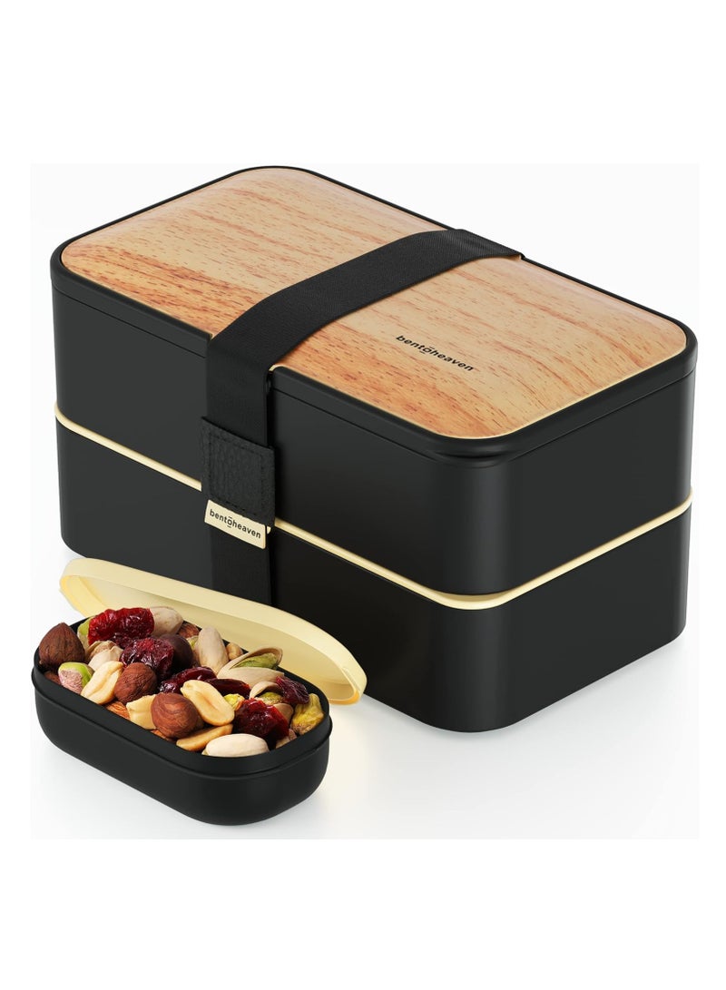 Premium Bento Box Adult Lunch Box with Compartments for Women u0026 Men, Set of Utensil u0026 Chopsticks u0026 Dip Container, Cute Japanese Kids Bento Lunch Box, Microwavable  - Image 1