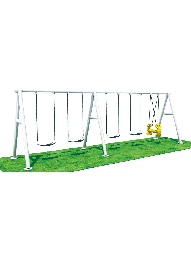Rainbow Toys RBW TOYS Latest and Best Outdoor Playset for Kids. All in one Swing and Slide Outdoor Set. Play-Ground Toys Area Size 620x200x230cm. Best Birthday Gift. - Image 3