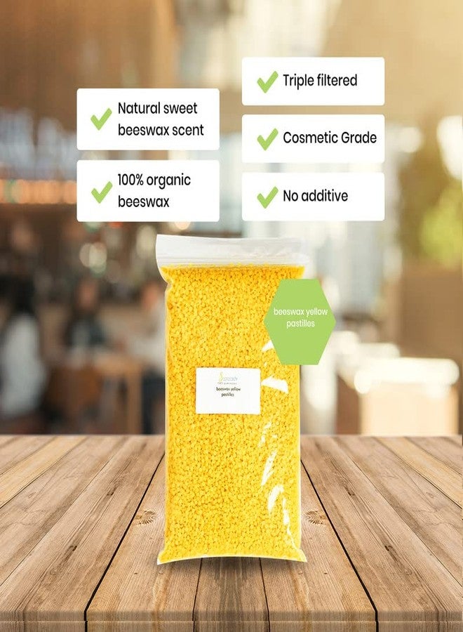 Soapeauty Yellow Beewax Natural Bees Wax Pastilles For Lip Balm, Skin Care Beeswax Pellets Used as Candle Making Supplies for Beeswax Candles (4 OZ) - Image 2