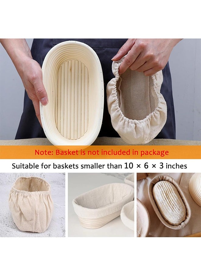 6 Pcs Bread Basket Bag, Liners Cloth Cover Linen Dough Rising Bowl Cover for Bakery Home Baking Professional Baking Tools for Shaping Small to Medium Sized Dough (10 Inch Oval, 9 Inch Round) - pzsku/Z02901AC3AA4546C5A643Z/45/_/1730794668/8940bda5-3904-40f1-83c6-589e8bee4339