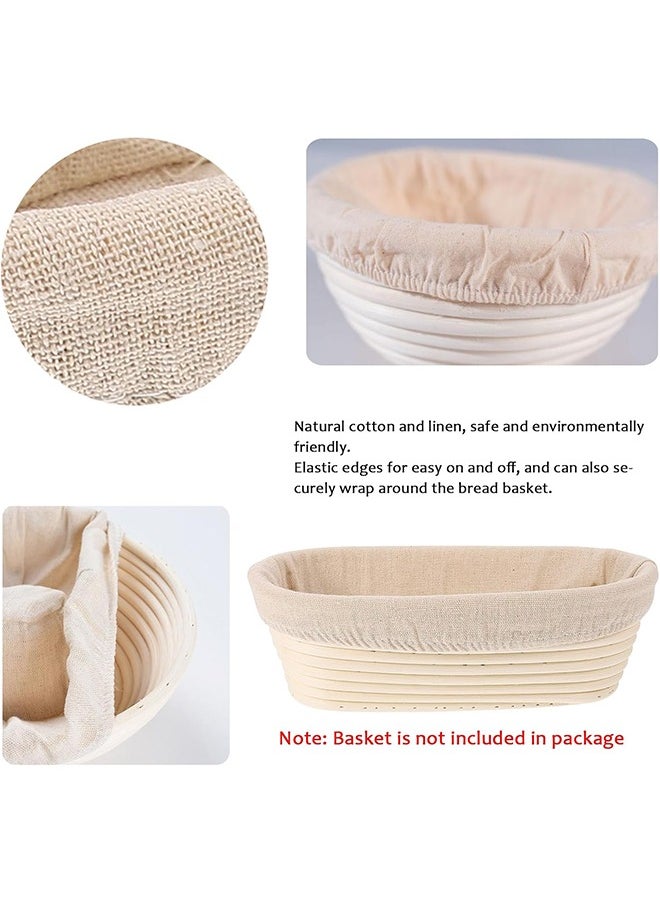 6 Pcs Bread Basket Bag, Liners Cloth Cover Linen Dough Rising Bowl Cover for Bakery Home Baking Professional Baking Tools for Shaping Small to Medium Sized Dough (10 Inch Oval, 9 Inch Round) - pzsku/Z02901AC3AA4546C5A643Z/45/_/1730794673/0fb05f29-defc-43c9-ad6c-c9a630086964