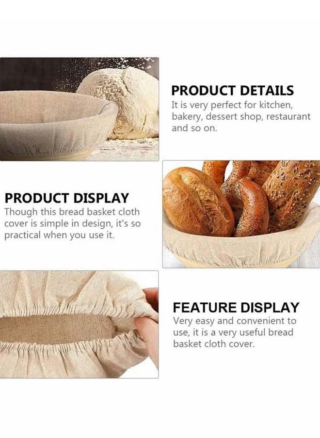 6 Pcs Bread Basket Bag, Liners Cloth Cover Linen Dough Rising Bowl Cover for Bakery Home Baking Professional Baking Tools for Shaping Small to Medium Sized Dough (10 Inch Oval, 9 Inch Round) - pzsku/Z02901AC3AA4546C5A643Z/45/_/1730794677/18562b67-ada9-45aa-a30d-cfa7f93fe5fe