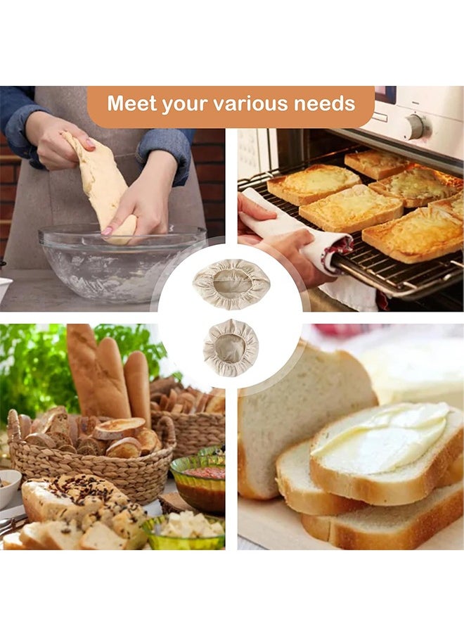 6 Pcs Bread Basket Bag, Liners Cloth Cover Linen Dough Rising Bowl Cover for Bakery Home Baking Professional Baking Tools for Shaping Small to Medium Sized Dough (10 Inch Oval, 9 Inch Round) - pzsku/Z02901AC3AA4546C5A643Z/45/_/1730794683/12a7841b-872a-4c3b-a5c1-bbbe76358b64