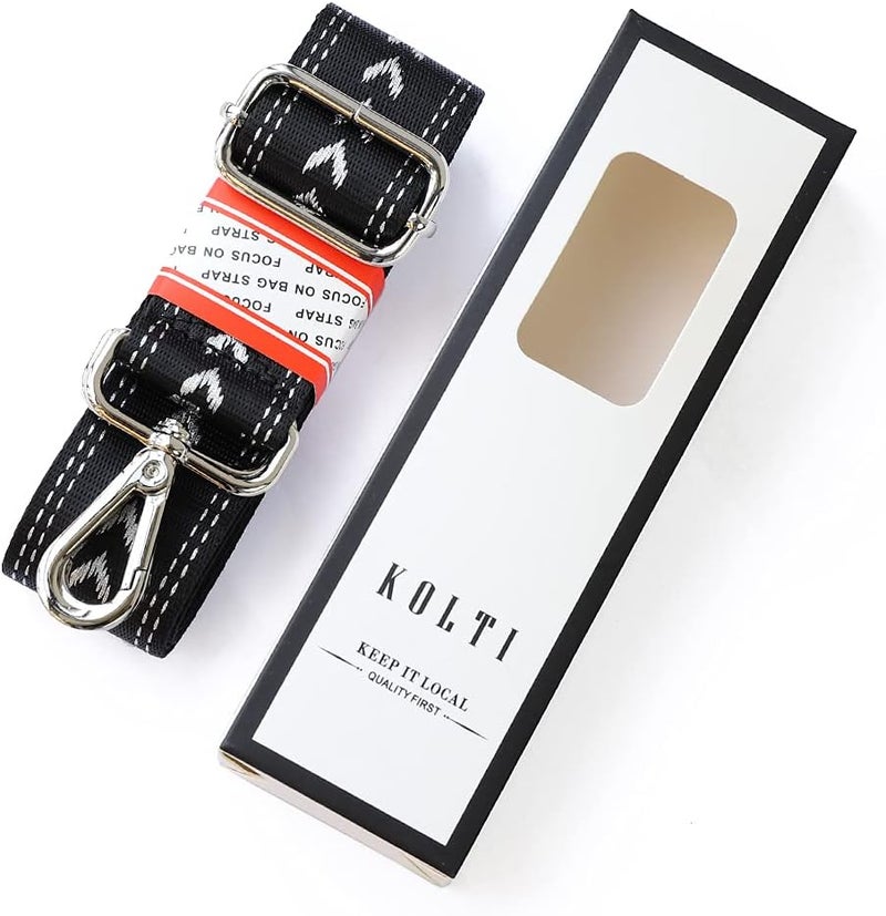 Kolti Purse Strap Replacement Crossbody Handbag Stripe Wide Adjustable - Image 2