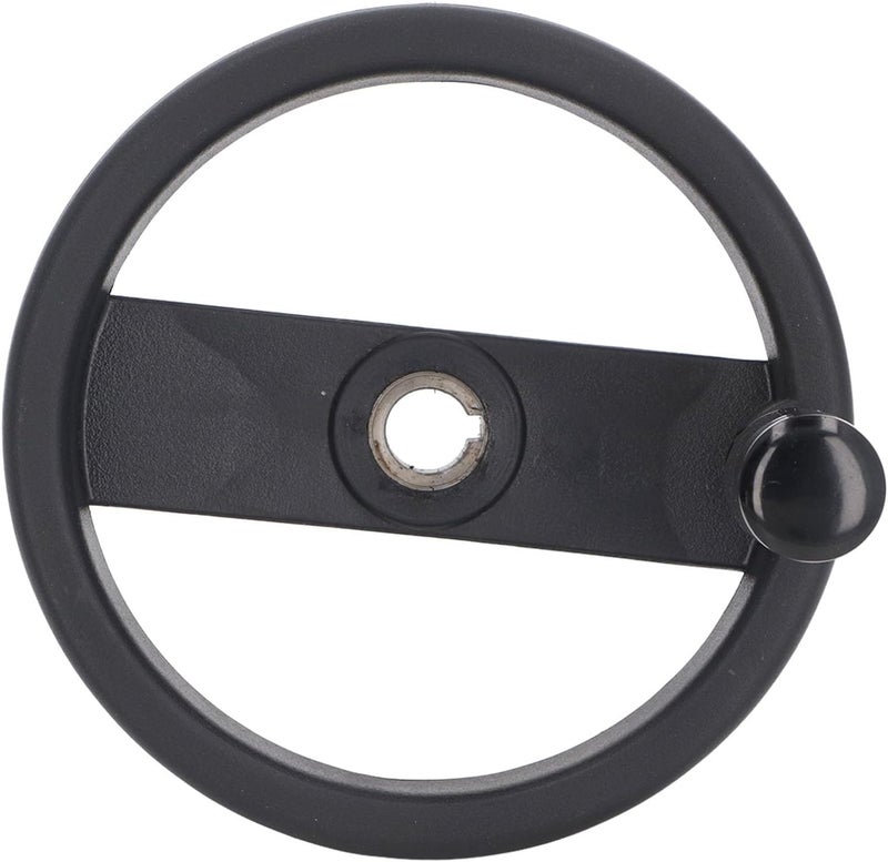 Hand Wheel 16mm Center Hole, Lathe Handwheel, 160mm Outer Diameter with l Handle, 2 Spoked Grinder Handwheel for Industrial Tools, Made of l - Image 2