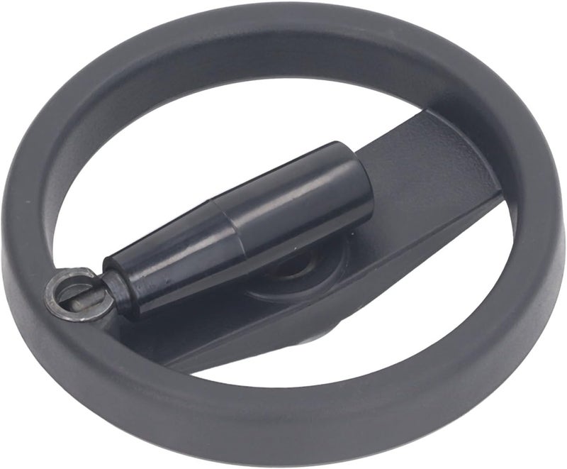 Hand Wheel 16mm Center Hole, Lathe Handwheel, 160mm Outer Diameter with l Handle, 2 Spoked Grinder Handwheel for Industrial Tools, Made of l - Image 5