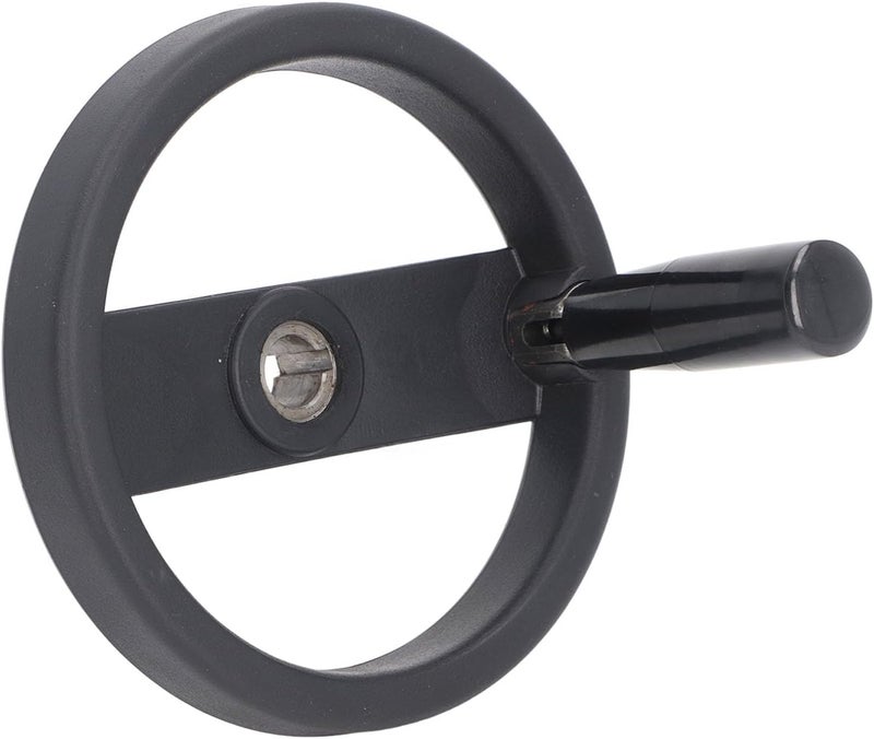 Hand Wheel 16mm Center Hole, Lathe Handwheel, 160mm Outer Diameter with l Handle, 2 Spoked Grinder Handwheel for Industrial Tools, Made of l - Image 3