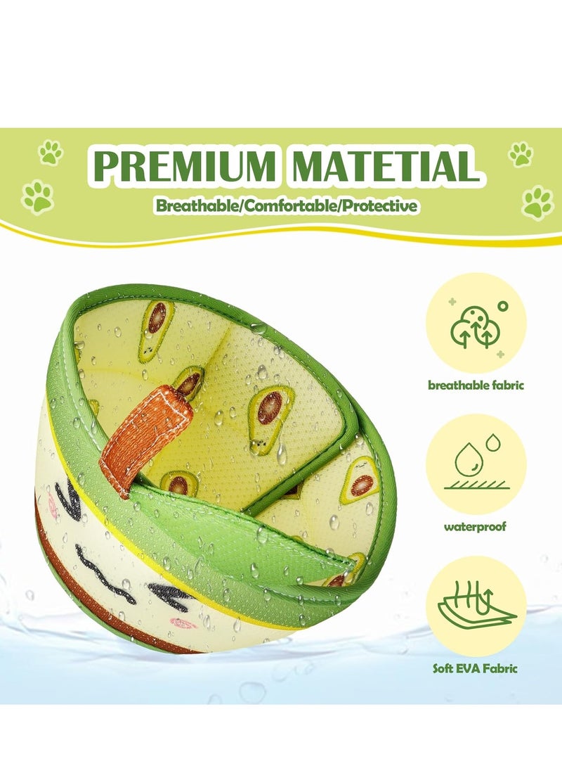 SYOSI - Cat Cone Collar Soft, Comfortable Cat Recovery Collar Pet Cone for Small Large Cats, Lightweight Elizabethan Collar for Cats Kittens After Surgery Prevent from Licking WoundsGreen, S - Image 1
