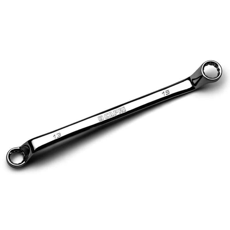 Capri Tools 13 x 15 mm 75Degree Deep Offset Double Box End Wrench