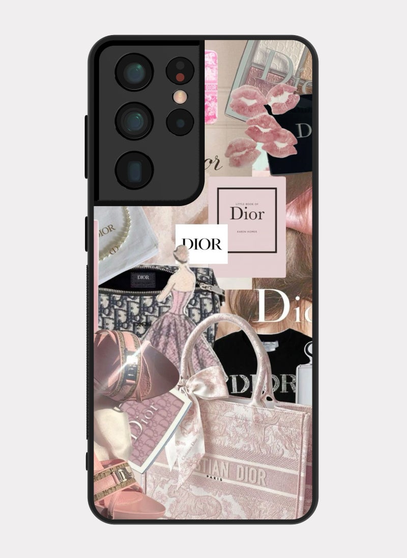 PXLAAT Samsung Galaxy S21 Ultra case cover Dior - Image 1