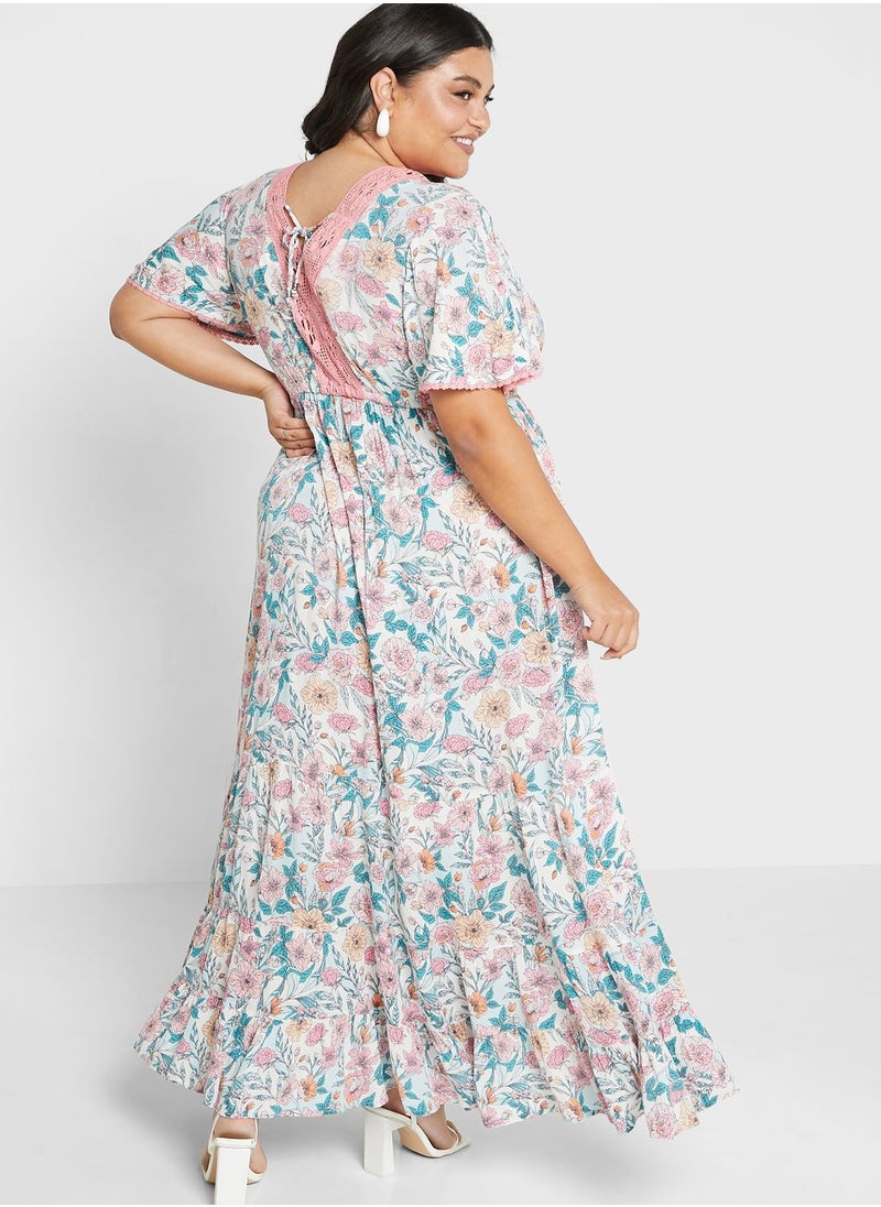 Avenue Striped Tiered Dress  - Image 2