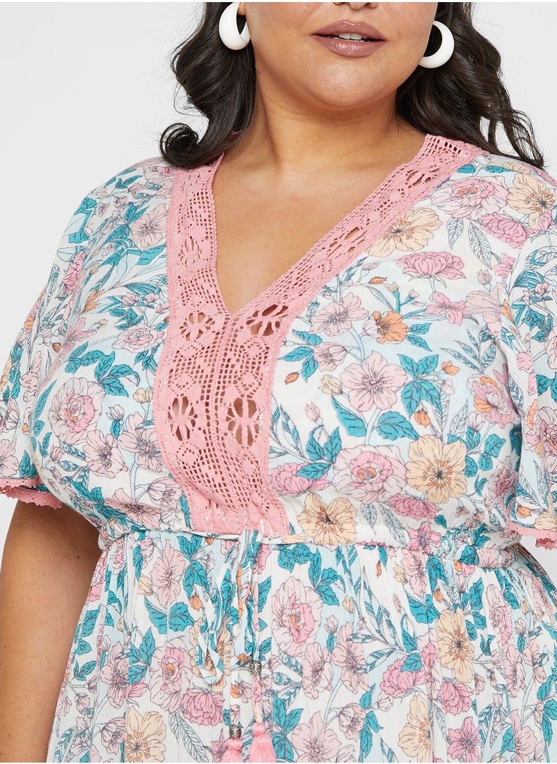 Avenue Striped Tiered Dress  - Image 3