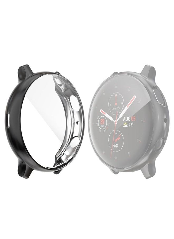 Generic Replacement Strap For Samsung Galaxy Watch Active 2 44mm ENKAY Hat-prince Full Coverage Electroplate TPU Case Black 