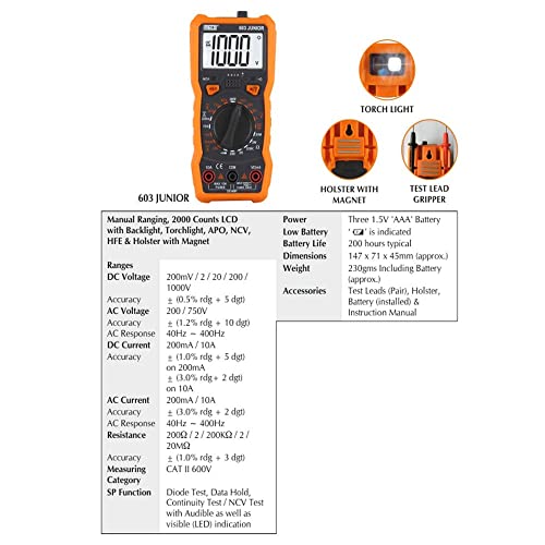MECO ELEVERDE Meco Digital Hand Held Multimeter - Image 2