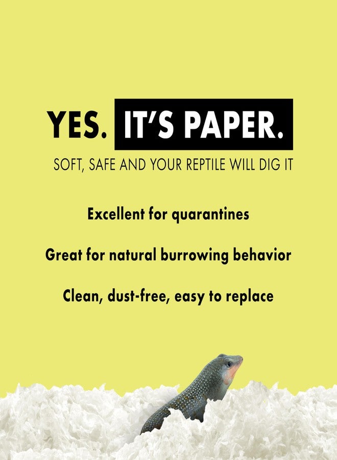 زيلا فراش زيلا المريح للزواحف، فراش ورقي للزواحف التي تحفر الجحور، مناسب للسحالي والثعابين، سعة 24.6 لترًا - Image 4