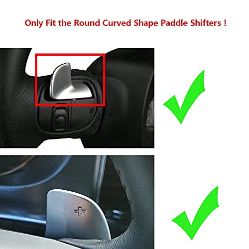 ELONN Paddle Shifter Extension for Dodge Charger,Challenger - Billet Aluminum Steering Wheel Paddle Shifters Covers Compatible with Dodge Charger,Challenger,Durang and More (See Fitment) - Red - Image 2