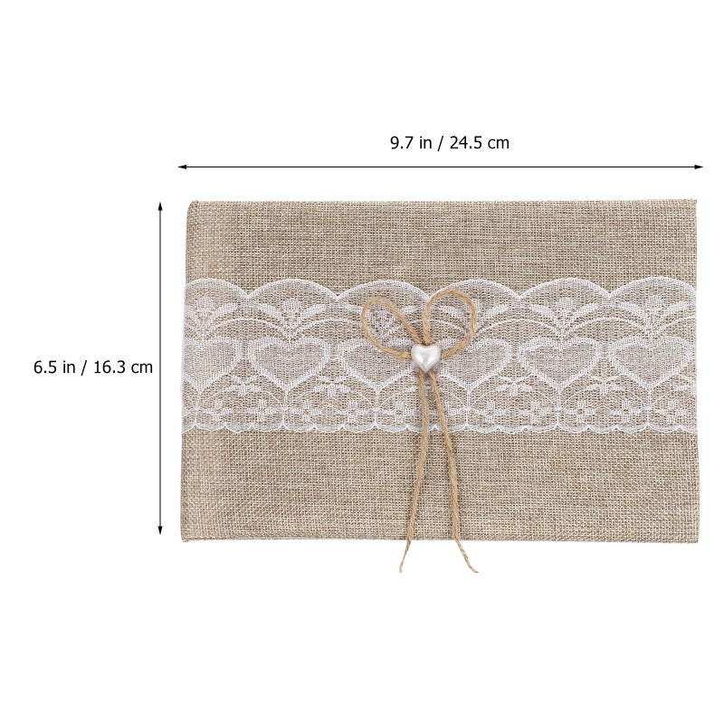 Embroidered Fabric Guest Book for Wedding Parties, Durable and Stylish Reunion Supplies - Image 2
