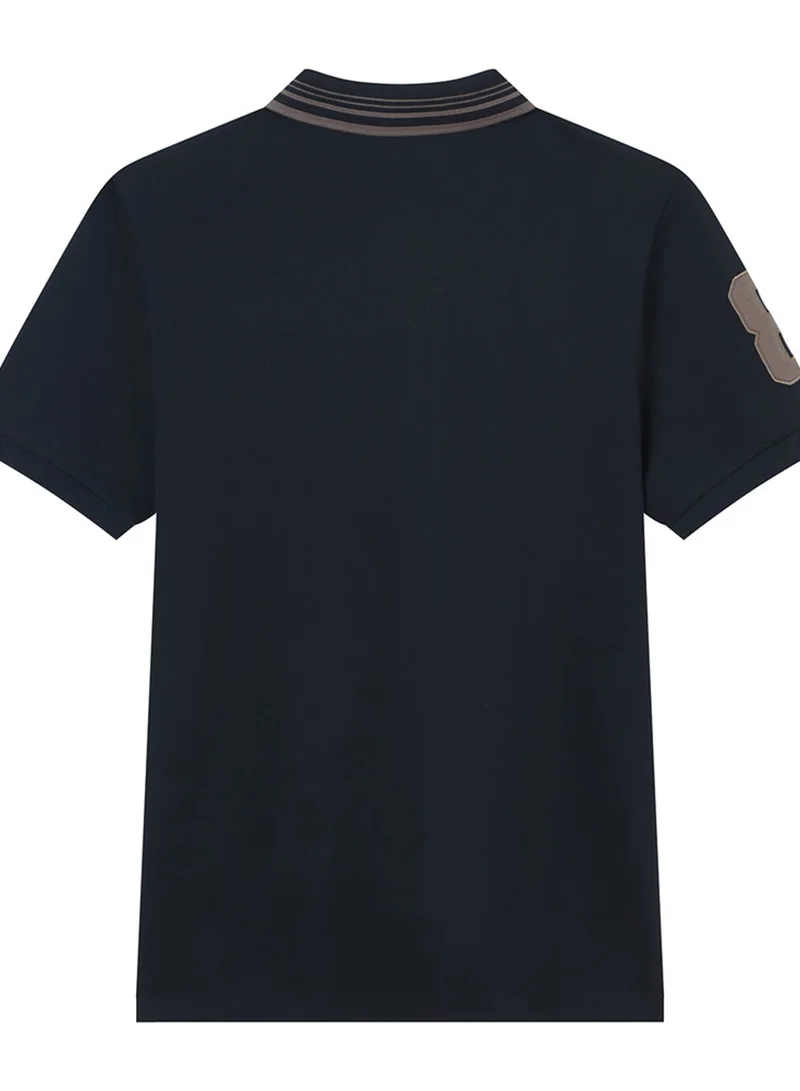 GIORDANO  Men’s Cotton Slim Polo with 3D Lion Embroidery for Men | Best Price UAE