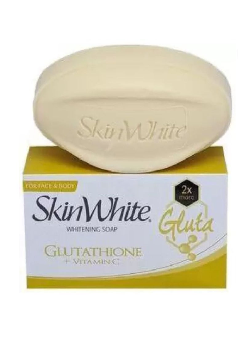 سكين وايت SkinWhite Advanced Power Whitening Gluta+Vit C Soap 90g  - Image 2