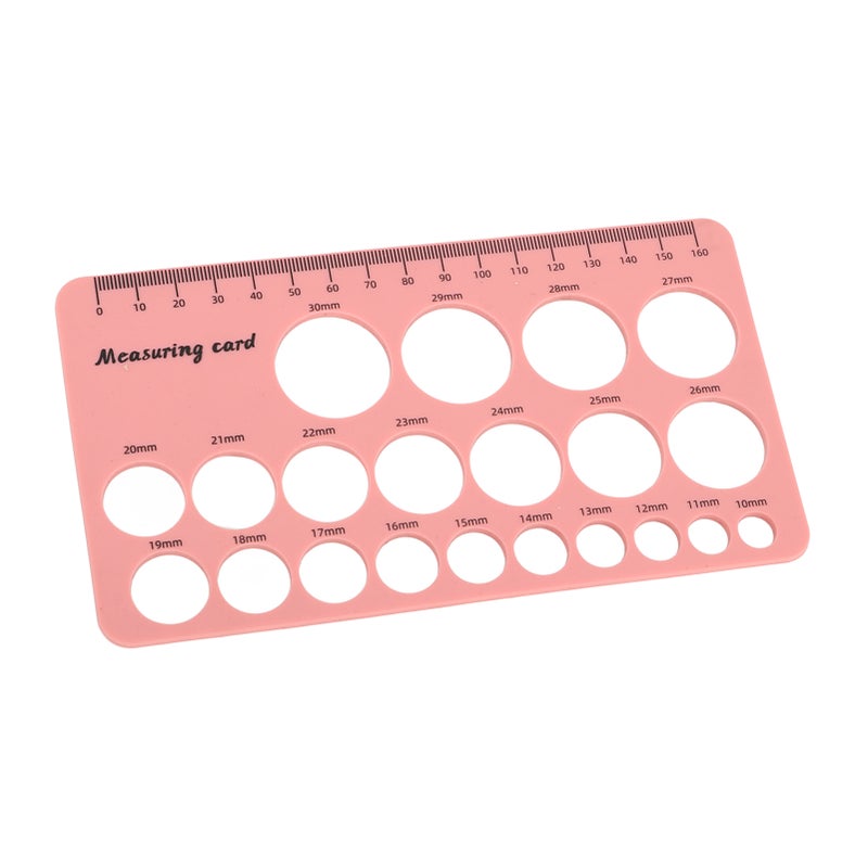 Mothers Nipple Measurement Ruler Flexible Silicone Breast Flange Measuring Tool with 1.5m Soft Tape Pink - Image 4